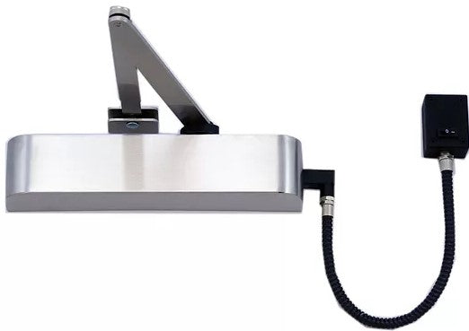 Overhead Door Closer - EN1155 Fixed Power Size 4  - Electromagnetic Hold Open & Swing Free - Fire Rated - CE Marked - Certifire Approved Approved