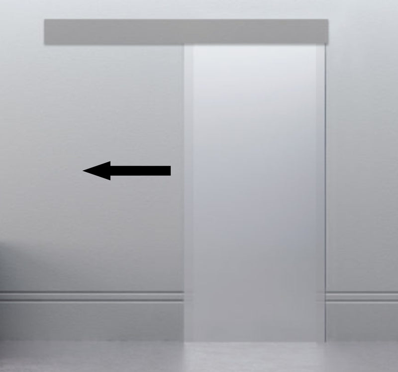 Automatic Electronic Sliding Door Track System - For Single Internal Glass Doors Up To 1600mm Wide - 80kg Max Door Weight
