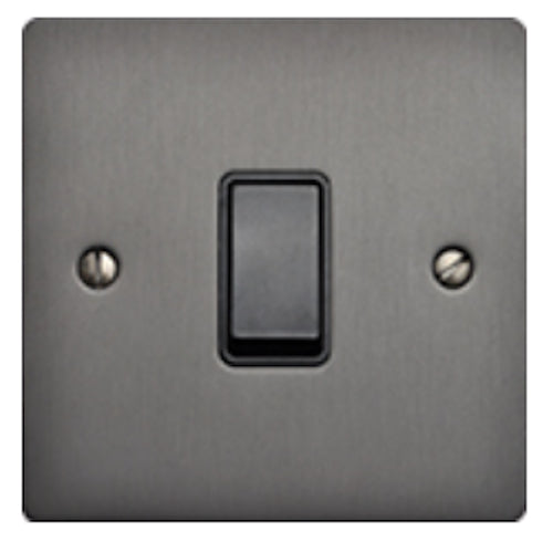 Elite Flat Plate Light Switch & Socket Range - Flat Plate With Rounded Edges - Matt Bronze