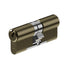 EPS - TS007 1 Star Rated - Euro Profile Cylinder - Double (Key / Key) - Supplied With 3 Keys - Three Sizes Available - Antique Brass
