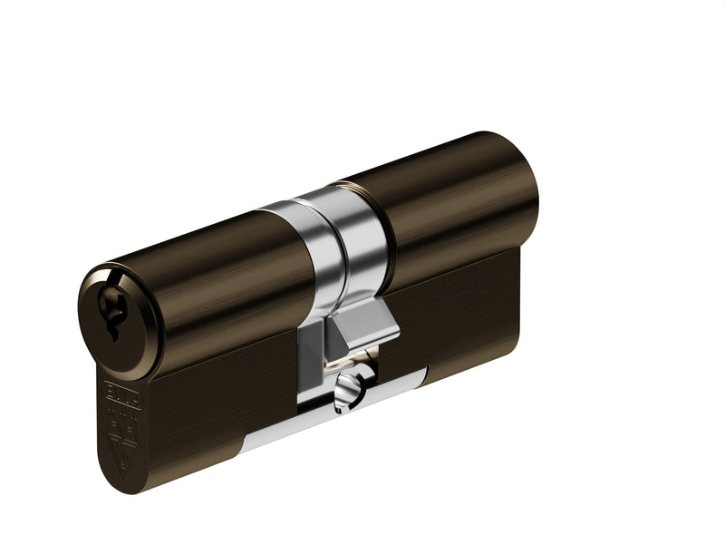 EPS - TS007 3 Star Rated - Euro Profile Cylinder - Double (Key / Key) - Supplied With 3 Keys - Two Sizes Available - Dark Bronze