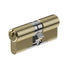 EPS - TS007 3 Star Rated - Euro Profile Cylinder - Double (Key / Key) - Supplied With 3 Keys - Two Sizes Available - Satin Brass