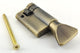 Euro Profile Cylinder - Single (Turn Side Only) - Antique Brass (Lacquered)