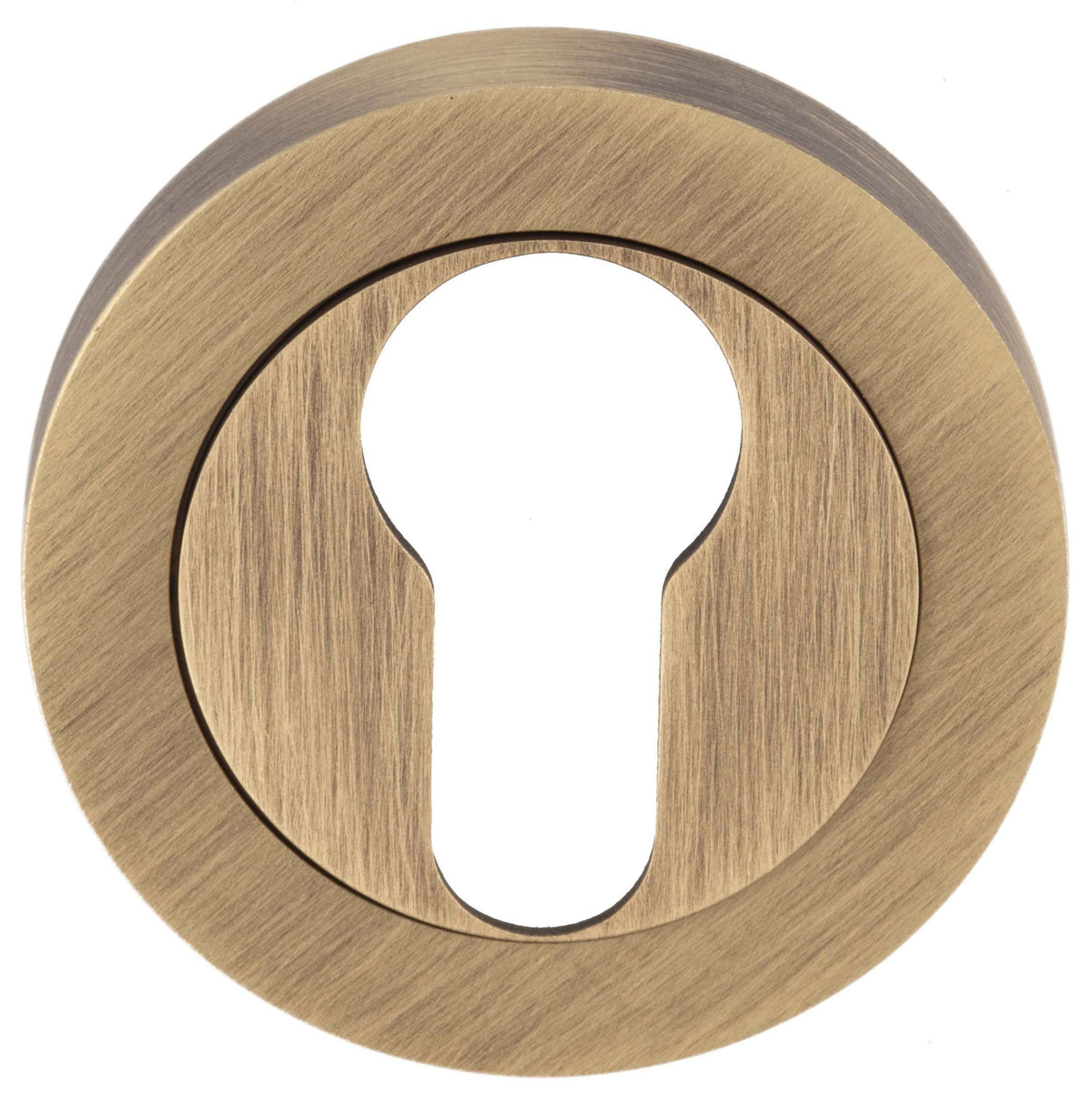Euro Profile Escutcheon - Antique Brass
