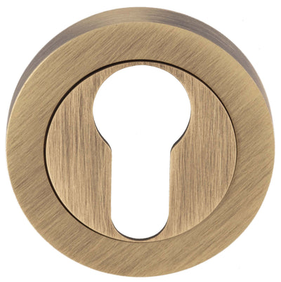 Euro Profile Escutcheon - Antique Brass (Lacquered)