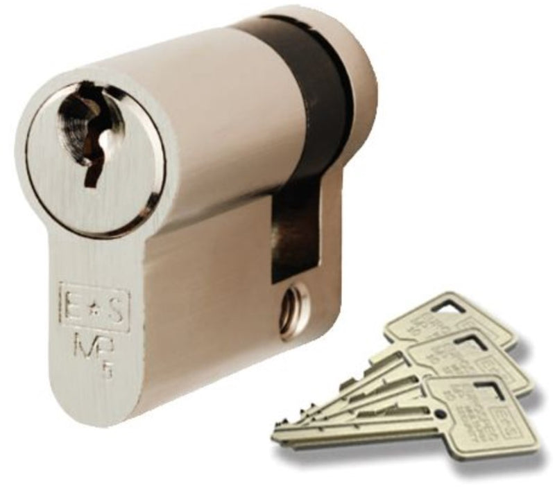 5 Pin euro profile cylinder - 40mm - satin chrome