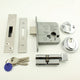 Euro Cylinder Deadlock - Key / Thumb-Turn Operated BS8621 Rated - CE / UKCA Marked - Fire Rated - Certifire Approved - Polished Chrome