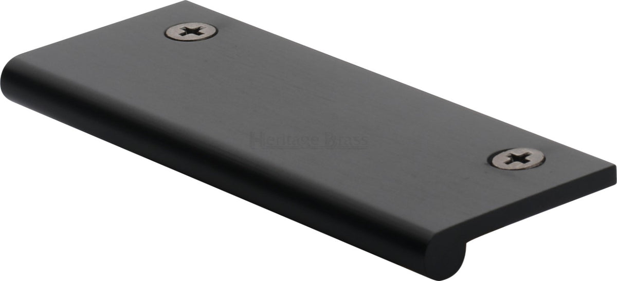 Face Fixing Finger Edge Pull - With Rounded Edge Design - Available In 6 Sizes - Matt Black