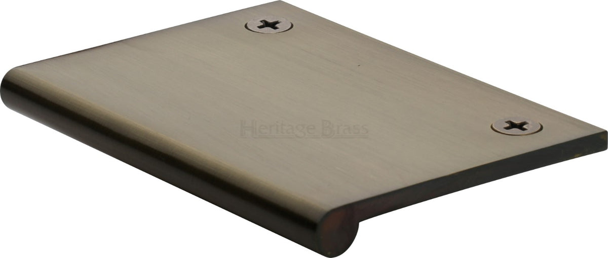 Face Fixing Finger Edge Pull - With Rounded Edge Design - Available In 6 Sizes - Antique Brass