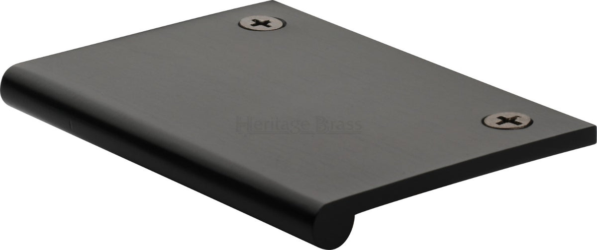 Face Fixing Finger Edge Pull - With Rounded Edge Design - Available In 6 Sizes - Matt Black