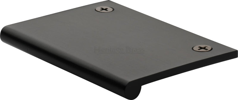Face Fixing Finger Edge Pull - With Rounded Edge Design - Available In 6 Sizes - Matt Black