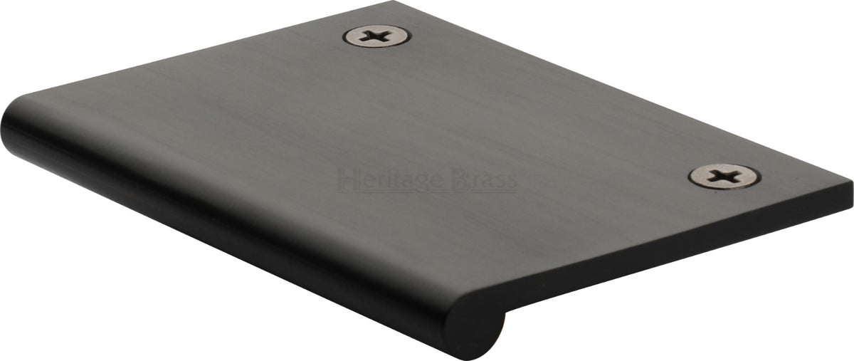 Face Fixing Finger Edge Pull - With Rounded Edge Design - Available In 6 Sizes - Matt Bronze