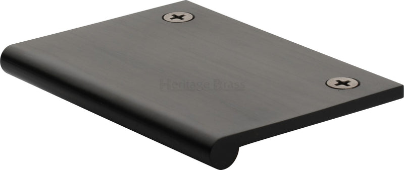 Face Fixing Finger Edge Pull - With Rounded Edge Design - Available In 6 Sizes - Matt Bronze