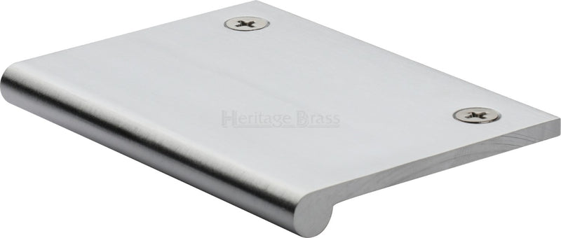 Face Fixing Finger Edge Pull - With Rounded Edge Design - Available In 6 Sizes - Satin Chrome