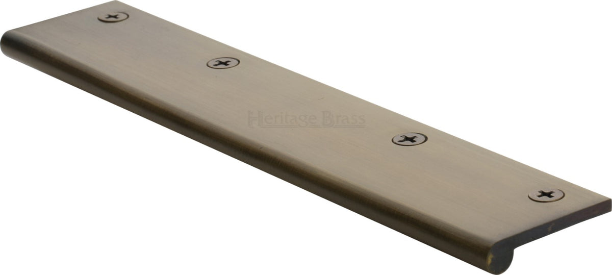 Face Fixing Finger Edge Pull - With Rounded Edge Design - Available In 6 Sizes - Antique Brass