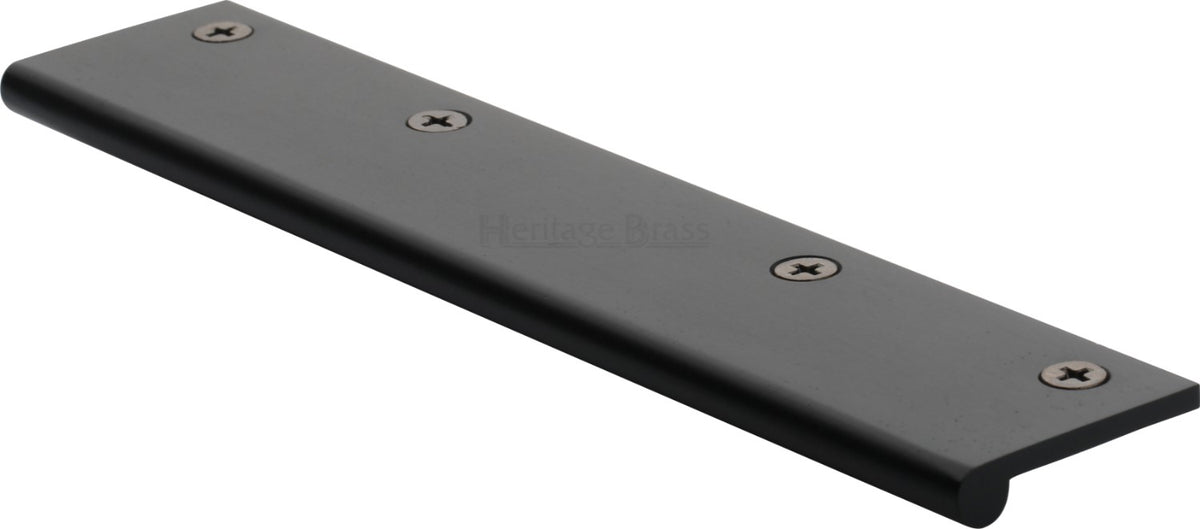 Face Fixing Finger Edge Pull - With Rounded Edge Design - Available In 6 Sizes - Matt Black