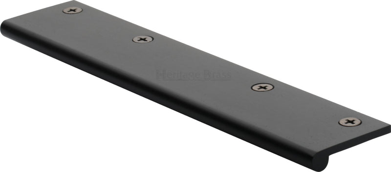 Face Fixing Finger Edge Pull - With Rounded Edge Design - Available In 6 Sizes - Matt Black
