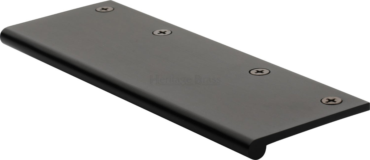 Face Fixing Finger Edge Pull - With Rounded Edge Design - Available In 6 Sizes - Matt Black
