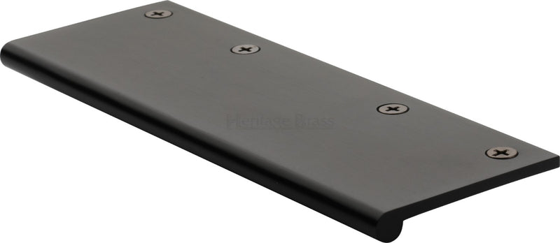 Face Fixing Finger Edge Pull - With Rounded Edge Design - Available In 6 Sizes - Matt Black