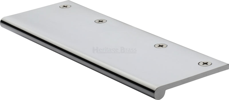 Face Fixing Finger Edge Pull - With Rounded Edge Design - Available In 6 Sizes - Polished Chrome