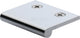 Face Fixing Finger Edge Pull - With Rounded Edge Design Polished Chrome