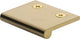 Face Fixing Finger Edge Pull - With Rounded Edge Design Satin Brass (Lacquered)