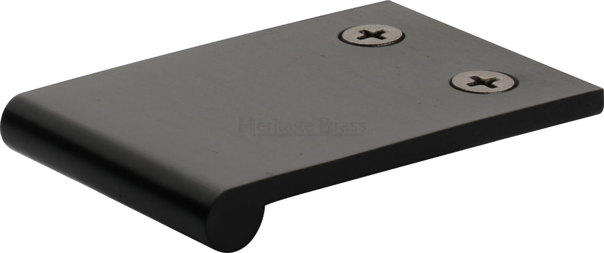 Face Fixing Finger Edge Pull - With Rounded Edge Design - Available In 6 Sizes - Matt Black