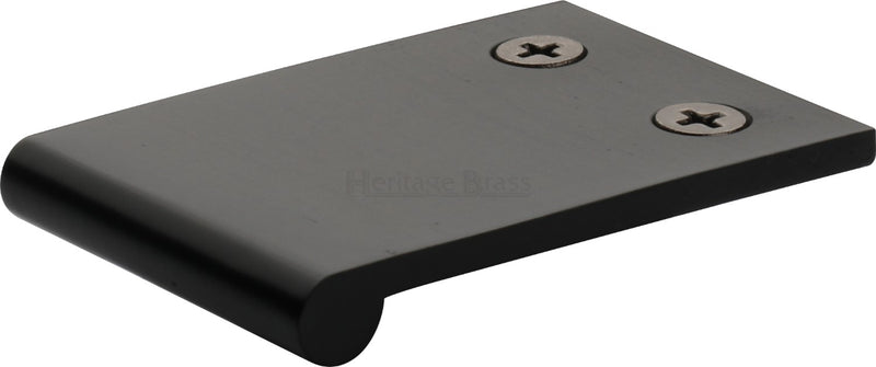 Face Fixing Finger Edge Pull - With Rounded Edge Design - Available In 6 Sizes - Matt Black