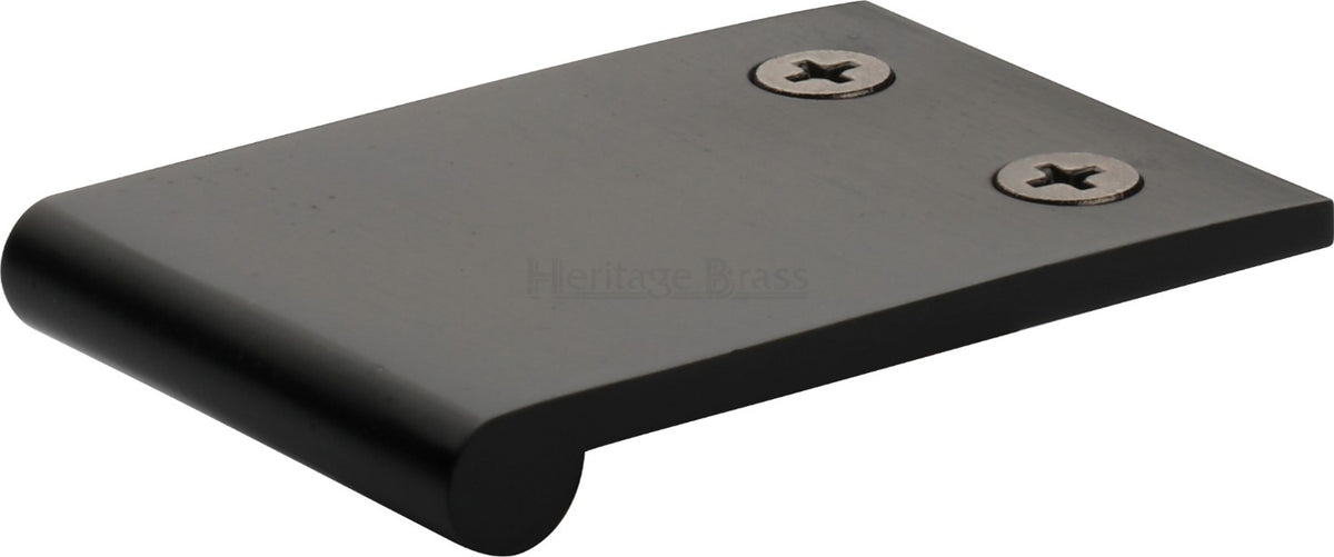 Face Fixing Finger Edge Pull - With Rounded Edge Design - Available In 6 Sizes - Matt Bronze