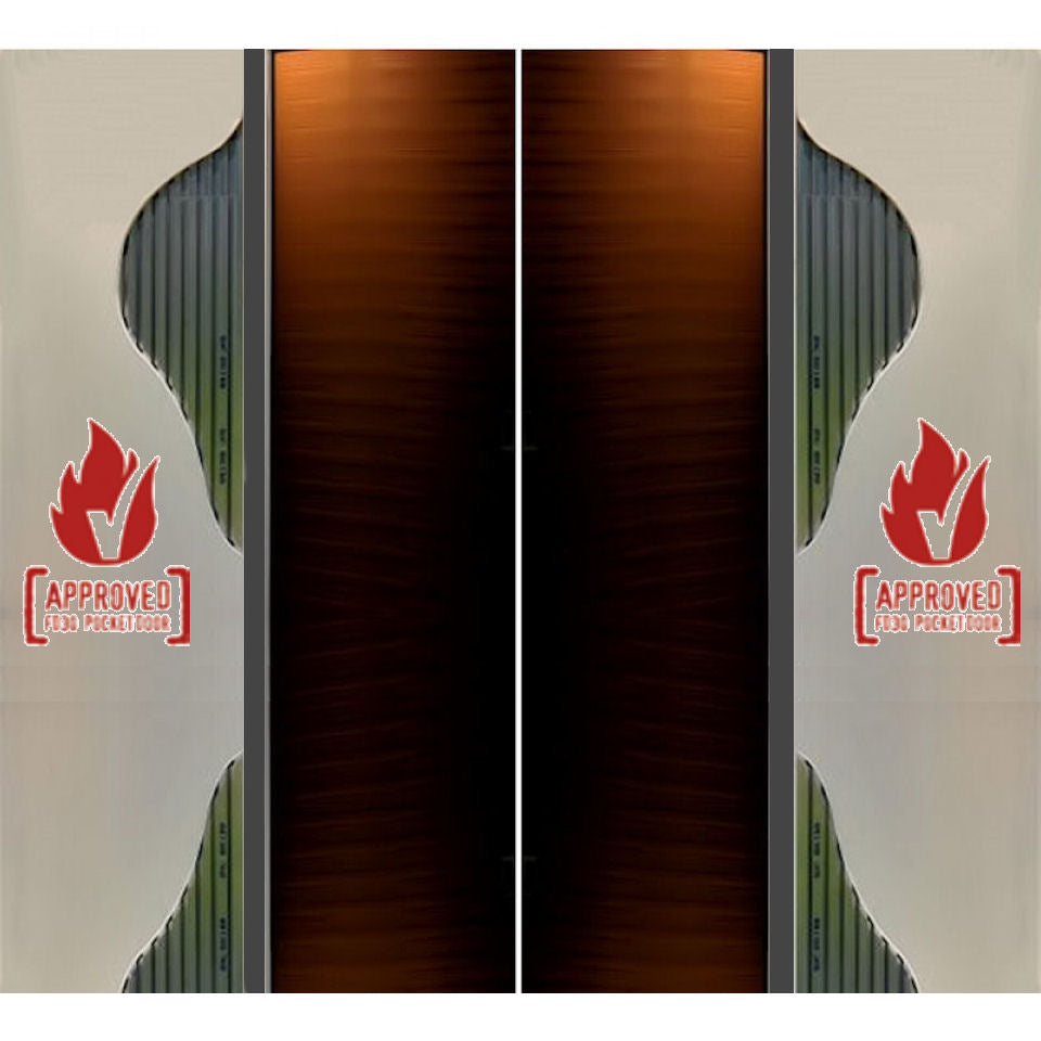 Adjustable Sliding Pocket Double Door Kit - To Suit Doors 626mm - 1500mm Wide And Up To 2700mm High