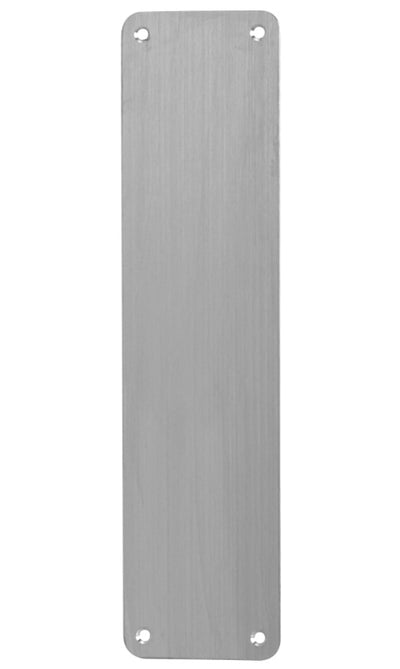 Radius Corner Finger Plate - Satin Stainless Steel - Suitable For Use With FD30 / FD60 Fire Doors