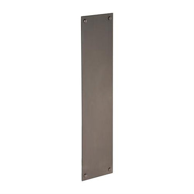 Flat Style Finger Plate - Face Fixed - Three Sizes Available - Matt Bronze (Lacquered)