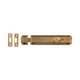 Flat Style Surface Mounted Bolt - Antique Brass (Gloss Lacquered)