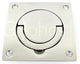 Flush Fitting Pull Out Ring Handle - Squash Court Style Door Handle - Satin Stainless Steel