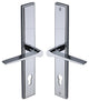 Gio Lever Multi Point Door Lever Handles - 92mm Euro Centres - 259mm Bolt Centres - 285mm x 44mm Back Plate - Polished Chrome