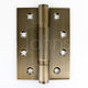Polymer Bearing Grade 13 Hinges - CE / UKCA Marked - Fired Rated - Certifire Approved - 120kg Weight Limit - 102mm x 76mm - Antique Brass (Lacquered)