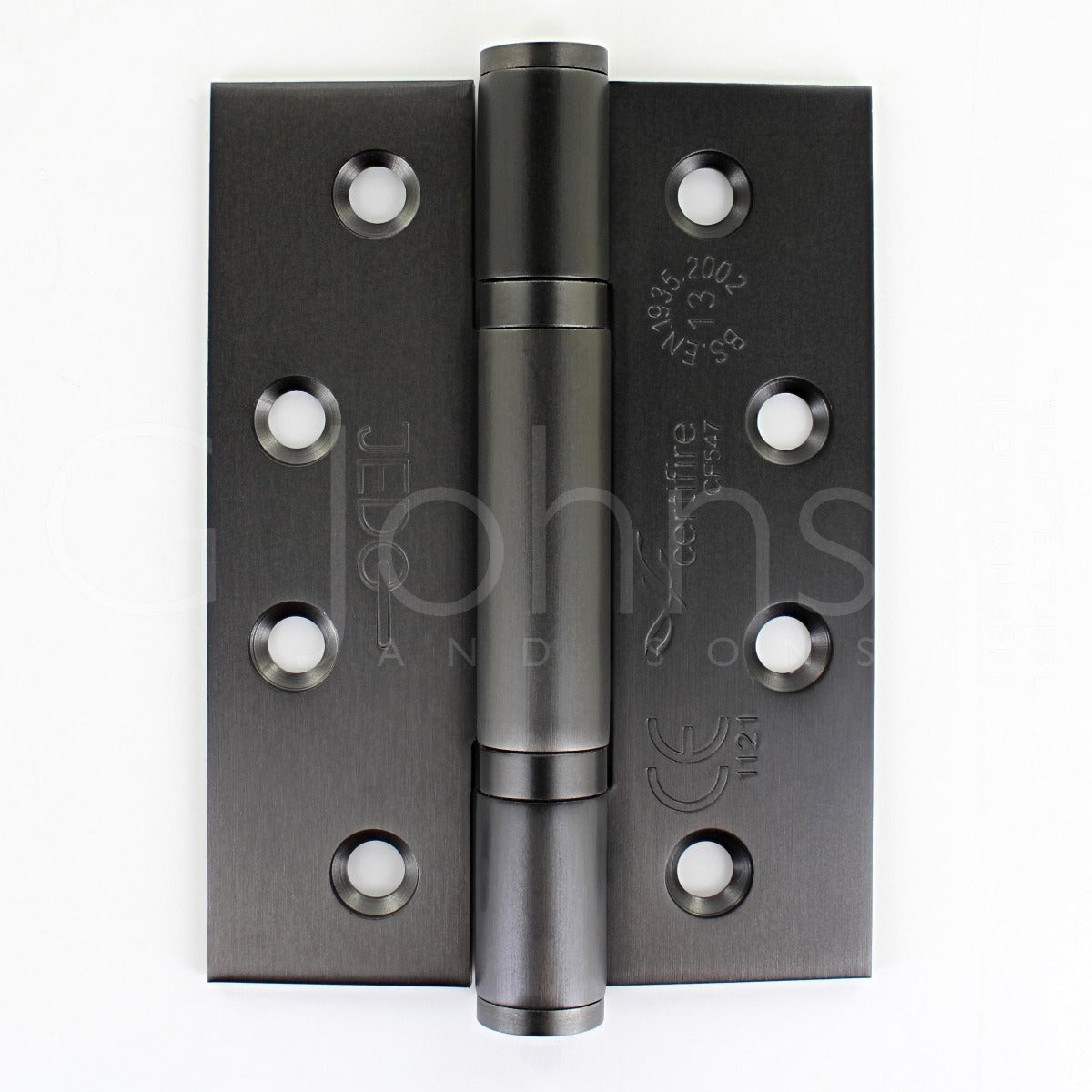 Polymer Bearing Grade 13 Hinges  - CE Marked - Fired Rated - Certifire Approved - 120kg Weight Limit - 102mm x 76mm - Dark Bronze