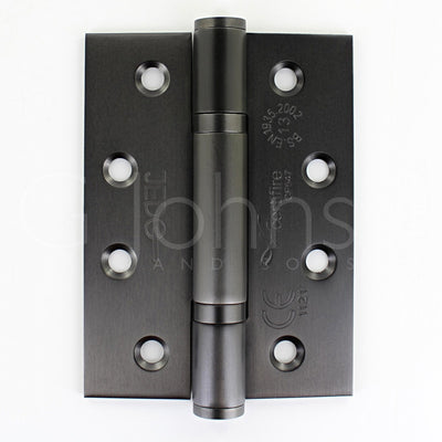 Polymer Bearing Grade 13 Hinges - CE / UKCA Marked - Fired Rated - Certifire Approved - 120kg Weight Limit - 102mm x 76mm - Dark Bronze (Powder Coated)
