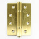 Polymer Bearing Grade 13 Hinges - CE / UKCA Marked - Fired Rated - Certifire Approved - 120kg Weight Limit - 102mm x 76mm - Satin Brass Plated
