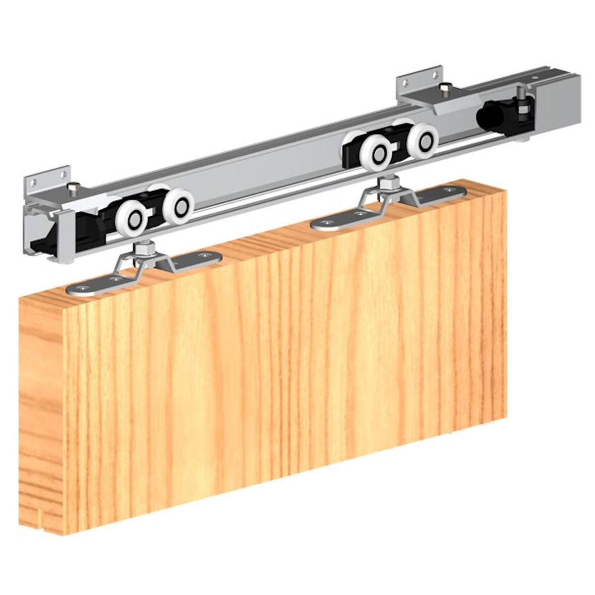 Sliding Door Gear System With Ball Bearing Rollers - For Timber Doors Up to 120kg In Weight