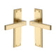 Atlantis Lever Door Handles On A Backplate - Satin Brass (Lacquered)