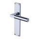 Bauhaus Lever Door Handles On A 200mm Backplate - Polished Chrome