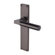 Bauhaus Lever Door Handles On A 200mm Backplate - Matt Bronze
