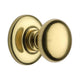 Plain Centre Door Knob 68mm Diameter Polished Brass (Lacquered)
