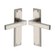 Atlantis Lever Door Handles On A Backplate - Satin Nickel