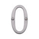 Face Fix Numbers - 76mm High - Screw Fix - Satin Chrome