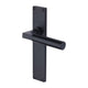 Bauhaus Lever Door Handles On A 200mm Backplate - Matt Black