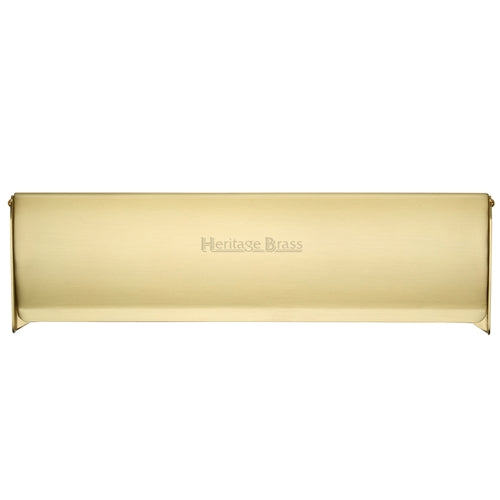 Internal Flap Letter Plate Tidy - Satin Brass (Lacquered)