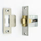Heavy Duty Adjustable Roller Ball Catch - Satin Stainless Steel With Brass Wheel