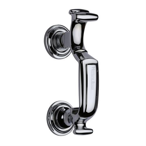 Doctors Style Front Door Knocker - Polished Chrome